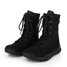 Good Quality Black Suede Army Combat Boots Military Tactical Boots (2009)